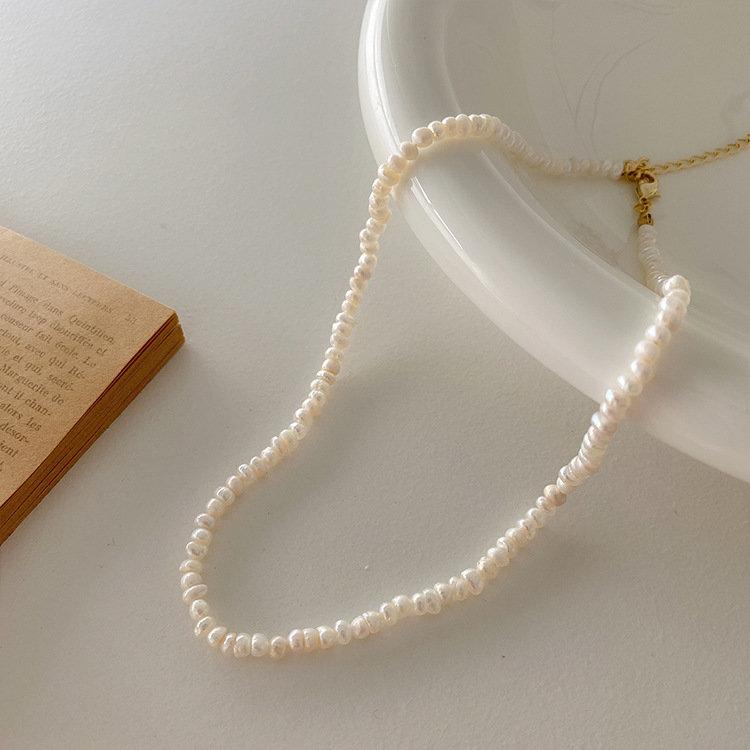 Горячая Распродажа Модный Натуральный Пресноводный Жемчуг 14K Позолоченный Женский Чокер Ожерелье Оптом Для Женщин Подарки Не Выцветает