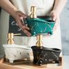 Luxury Ceramic Soap Dispenser for Bathroom Hand Wash Shampoo Lotion Pump Bottle Refillable