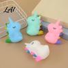 Slow Rebound Toy Glitter Squeeze Soft Elastic Pinching Feeling Cute Animal Decompression Tool for Kids Portable Stress Reliever Sensory Ball