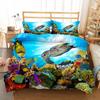 Starfish Seashell Beige Tropical Beach Ocean Duvet Cover Set Single Twin Double Queen King Cal King Size Bed Linen Set