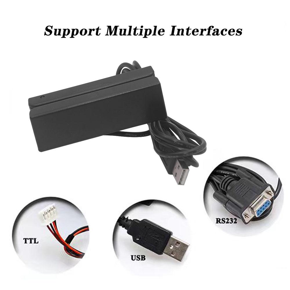 Usb Interface Msr90 All 3 Tracks Small Size Magnetic Stripe Card Reader