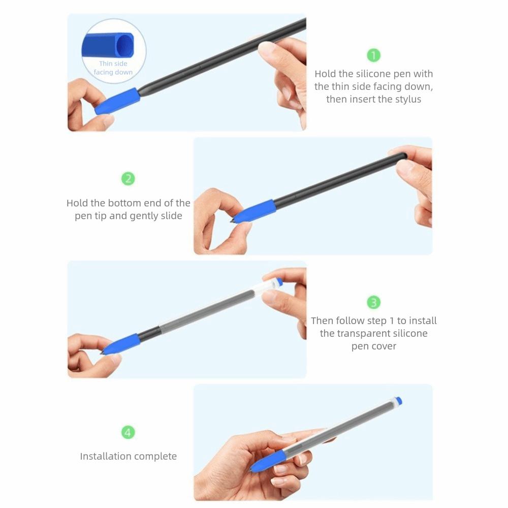 Silicone Stylus Protective Cover Transparent Pen Sleeve for Samsung Galaxy Stylus Protection