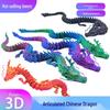 Ручная роспись 3D-орнамент с китайским драконом - Живописная поделка-дракон в подарок