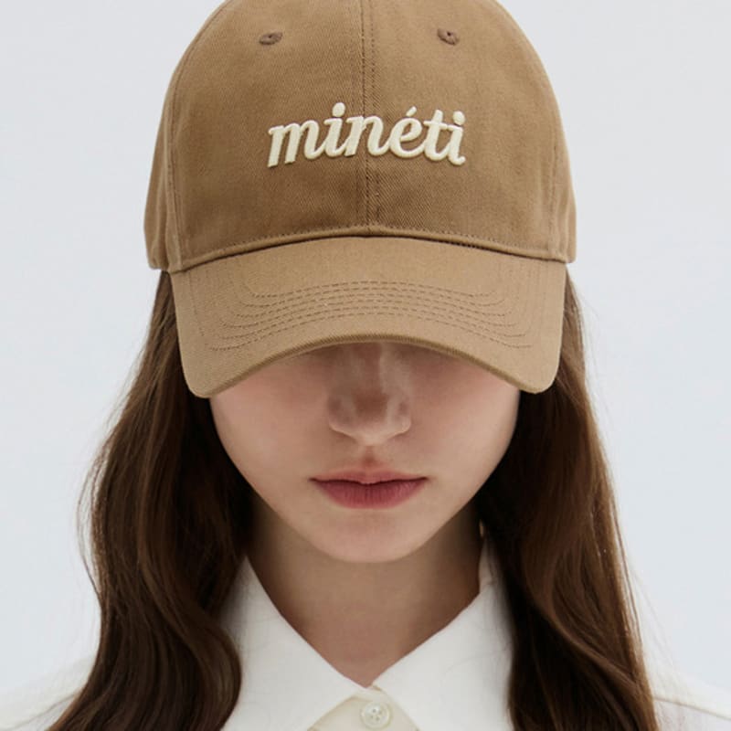 MINETI Cotton Lettering Ball Cap Y 10425 MT