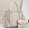New Designer 2 Piece Set Handbags Luxury Leather Women Bag Large Capaity Lady Shoulder Bag Fashon Female Crossbody Bag