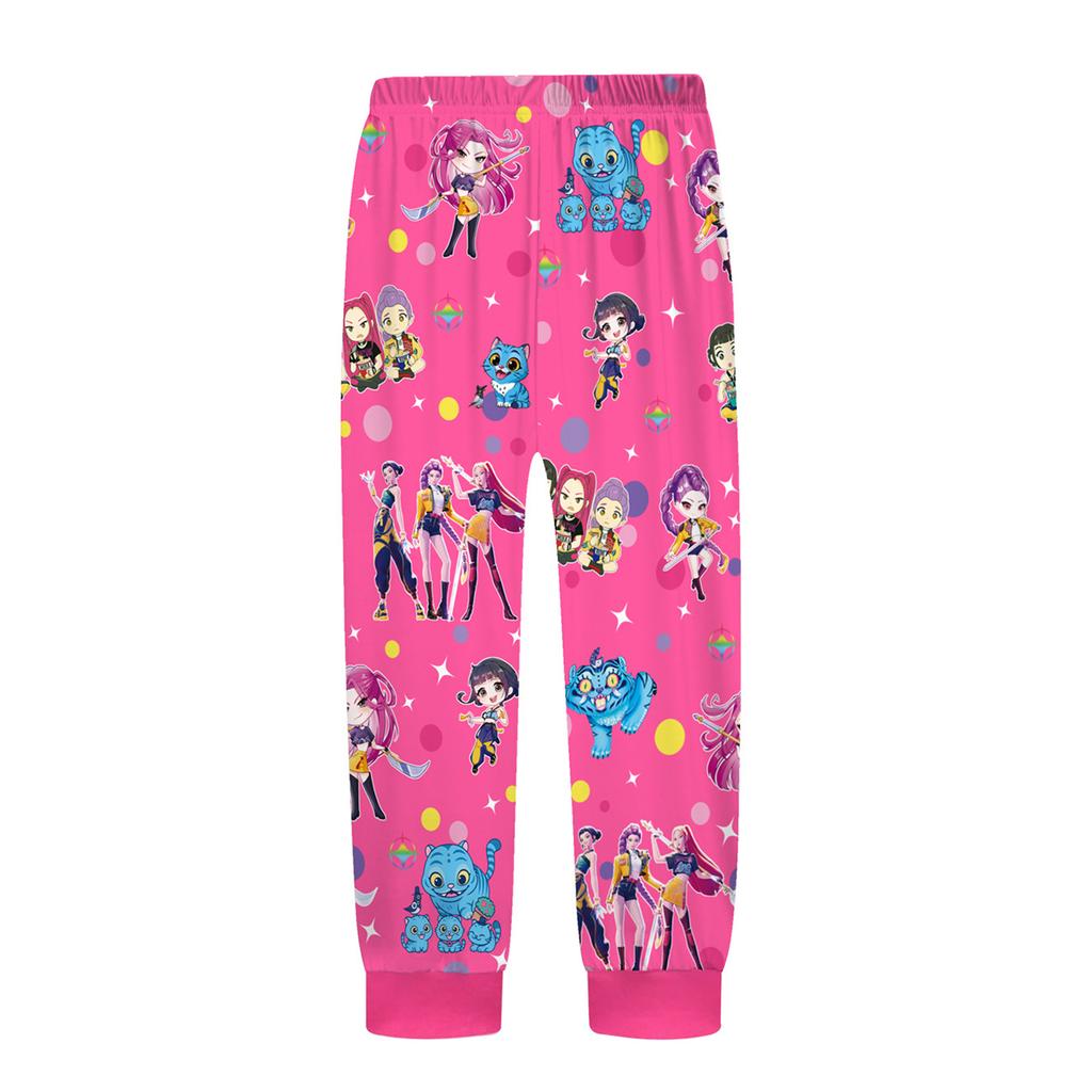 Children's Fashion Suit Skirt Round Neck Long Sleeve Top Pants