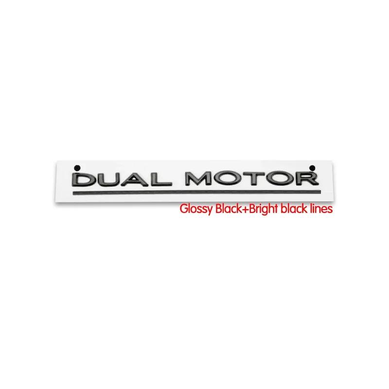 CQPKJ1 For Tesla- Car Front Emblem Rear Trunk Emblem Suitable for Model 3 Mode Y metal logo replacement rear and rear logos blackening