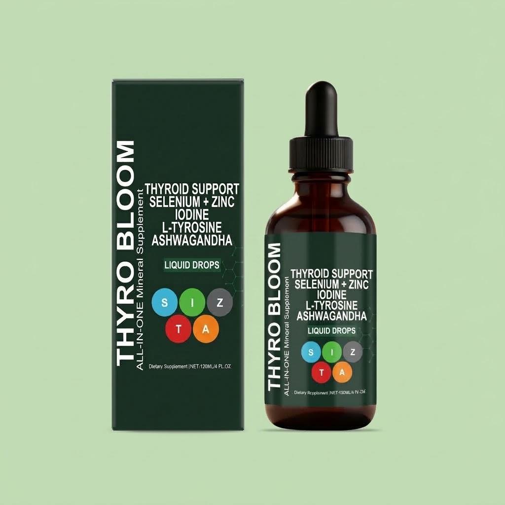 Thyro Bloom Advanced Thyroid Complex: High-Potency Liquid Support Drops (120ml / 4 fl oz)