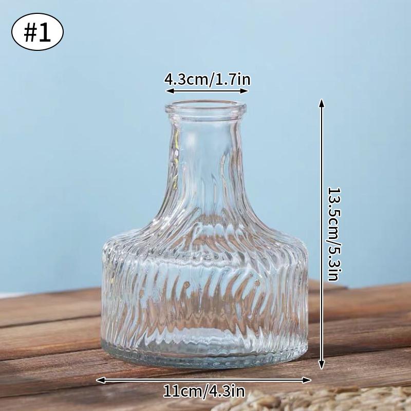 Clear Glass Vase Large Modern Flower Vase Hydroponic Plant Vases for Wedding Centerpieces Dining Table Living Room Decorations