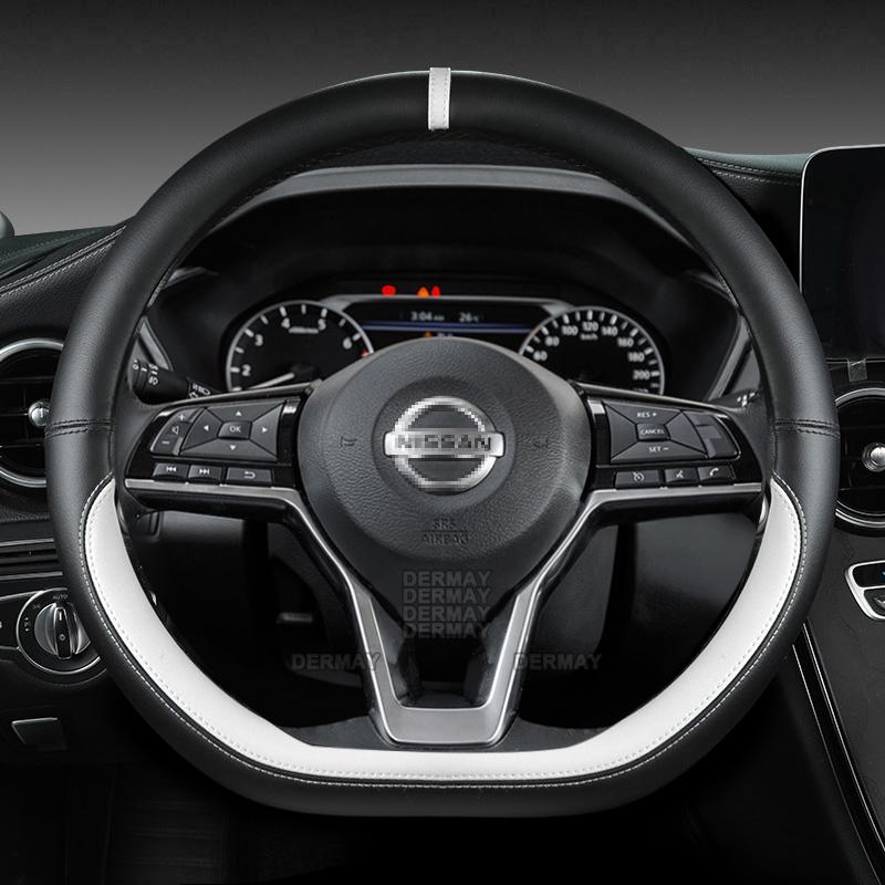 For Nissan Qashqai J10 J11 J12 2006~ Dualis Rogue Sport PU Leather Car Steering Wheel Cover Fast Shipping Auto Accessories