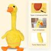 Singing Electric Duck Plush Toy Dancing Duck Repeating Talking Duck Dancing Talking Duck  Kids Gift