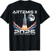 Artemis II Запуск Обратно на Луну 2026 Космос Унисекс Футболка Унисекс Футболка