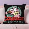 Подушка Courage The Cowardly Dog Наволочка Ультрамягкая Ткань, Приятная для Кожи Облачный Комфорт и Скрытая Молния