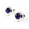 [D3893] - Amethyst 'Concerto' Silver Earrings