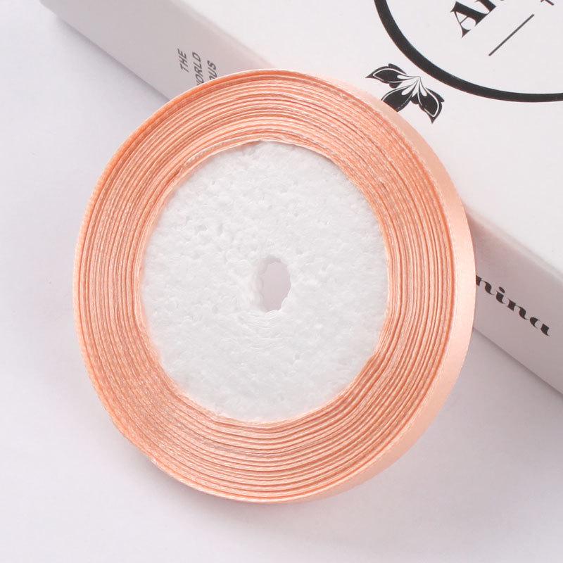 1cm Gold Satin Braided Ribbon, 10mm Silk Cloth Strip for Christmas Packaging and Gift Wrapping