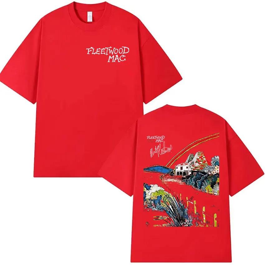 Rock Band Fleetwood Mac 2026 Tour Merch TShirt Unisex Harajuku Style Vintage TShirt 100 Cotton Loose Fit Streetwear Tshirt