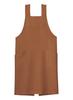 Bib M [Face Mix] H-shaped Apron, Mocha,
