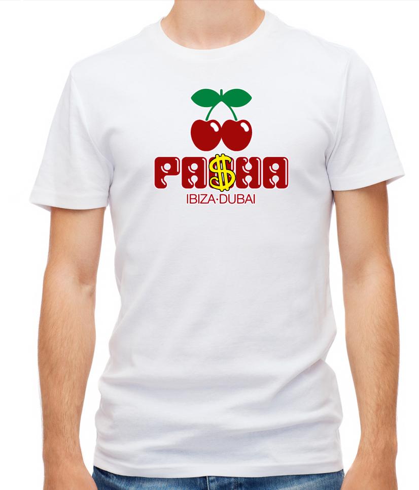 Funny Pacha Ibiza Dubai Logo Cherry Short Sleeve T Shirt Unisex G563