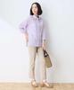 DECOY Cooling Front Embroidered Purple Women's Blouse, 493048,