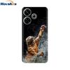 Для Xiaomi Poco M6 4G Чехол Роскошная Крышка Телефона Ударопрочный Бампер Защитный Корпус Прозрачный Прозрачный Корпус Для Poco M6 Pro Чехлы