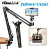 HdoorLink Adjustable Gooseneck Bed Phone Mount Foldable Tablet Stand 360° Rotation Portable Multi-Angle Holder for Lazy People Streaming