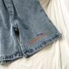 Women Loose High Waist Denim Shorts Spring and Summer Wide Leg A-line Thin Casual Shorts