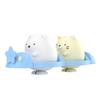 Aoshima Lakpura Sumikko Gurashi No. SU-06 Polar Bear & Cat 1/NS Scale Plastic Model Kit 24.5cm X 6.5cm X 17.5cm