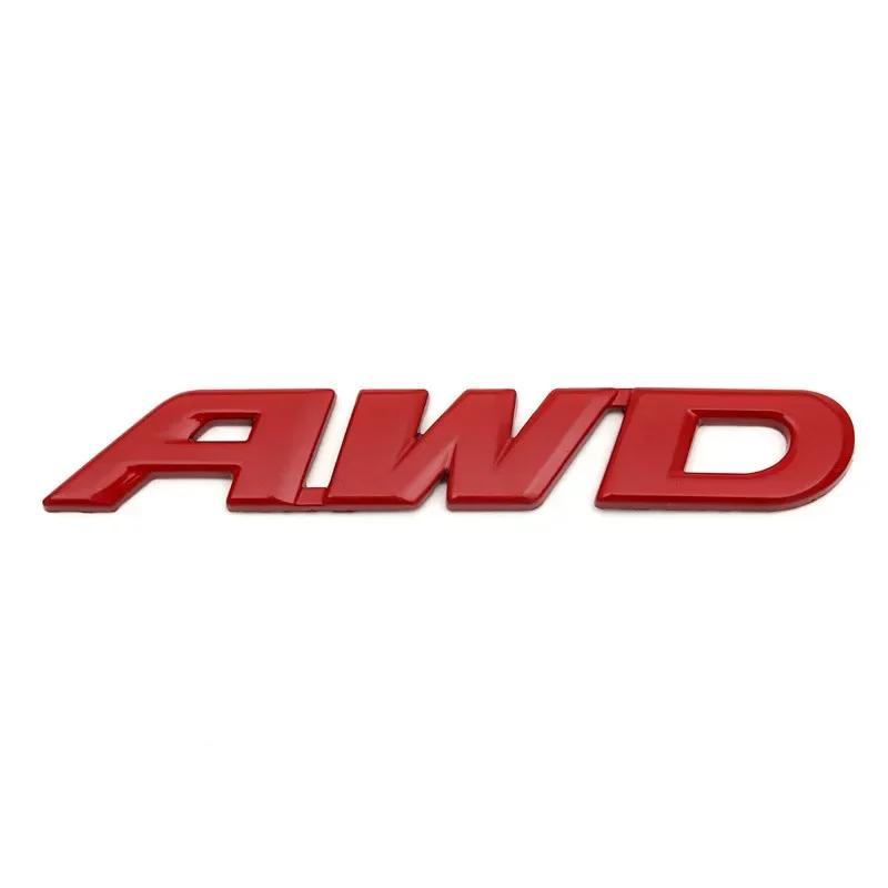 3D Metal AWD Letters Car Rear Trunk Fender Emblem Badge Sticker for Honda CR-V HR-V Pilot Passport Ridgeline Accessories air256