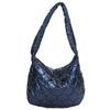 Fashion Quilted Cotton Padded Nylon Messenger Bag Women Large Capacity Shoulder Bag Solid Color Zipper Designer Top-handle Bags CLE