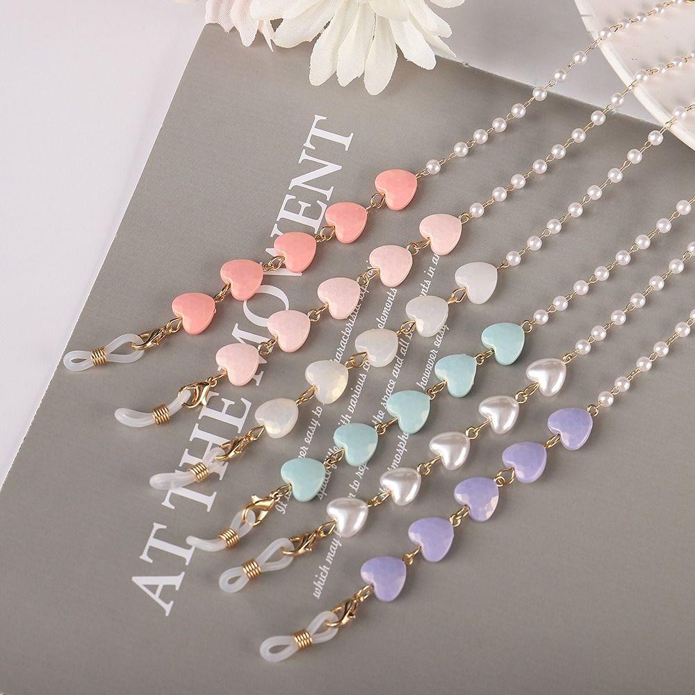 Holder Eye Wear Accessories Glasses Chain Sunglasses Lanyard Eyeglass Lanyard Clip Beaded Chain