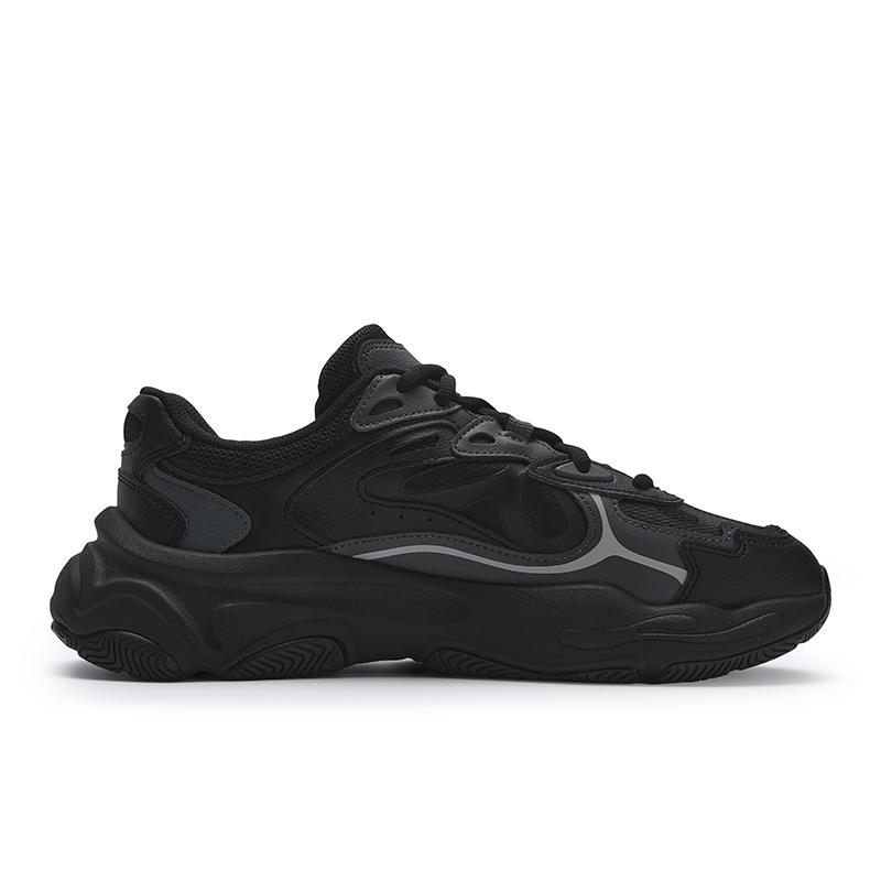 Fila Mars 4 Ретро Мода Трендовые Удобные Прочные Низкие Повседневные Кроссовки Мужские кроссовки Черный Серый F12M522101FBK