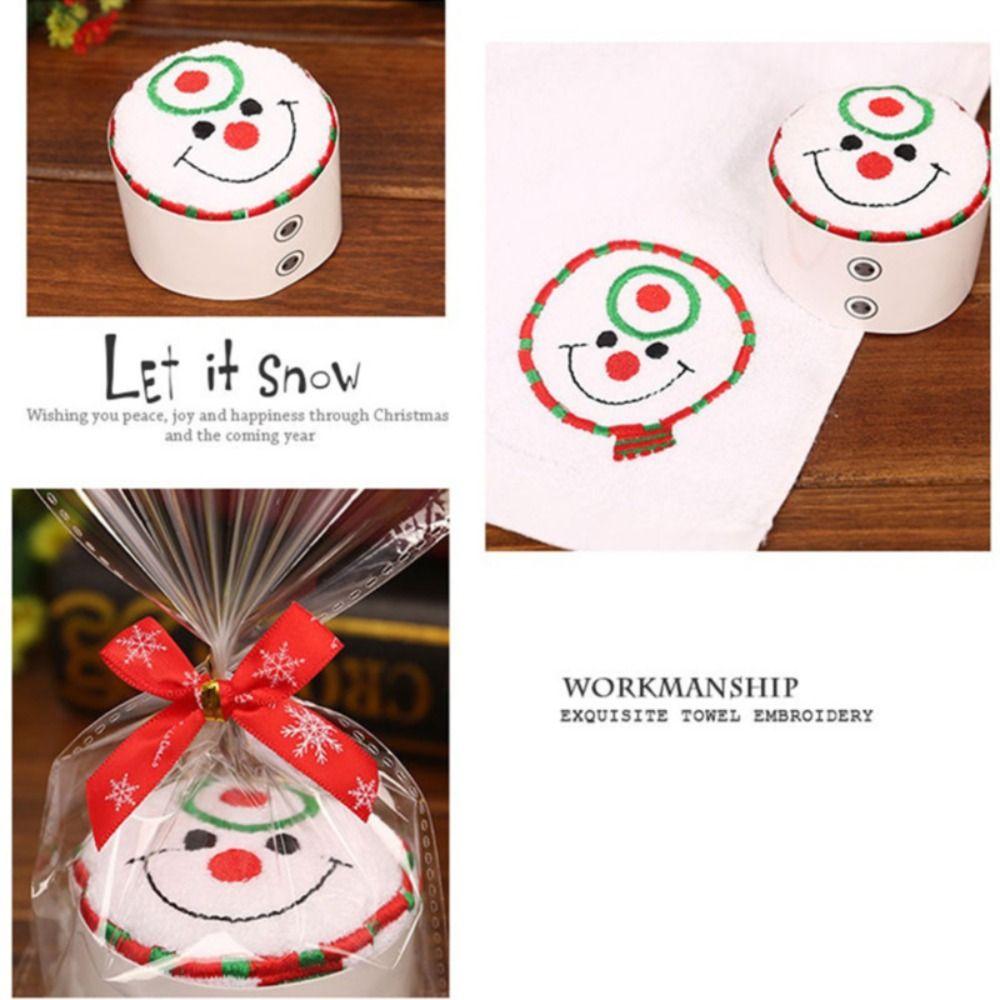 Microfiber Fabric Christmas Cake Towel Santa Claus Soft Hand Towel New Xmas Gift Towel Gift