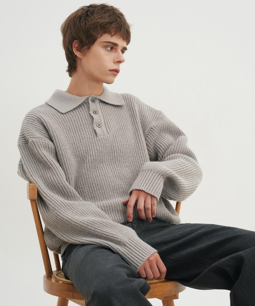 BLOND9 Hazzi T-Cloth Knit_Gray