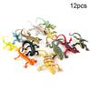12Pcs Mini Simulation Lizard Gecko Animal Model Magic Trick Kids Education Toy