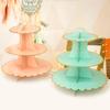 Children's Disposable Paper Cake Stand for Birthdays and Parties - Dessert Table Decoration and Ornaments