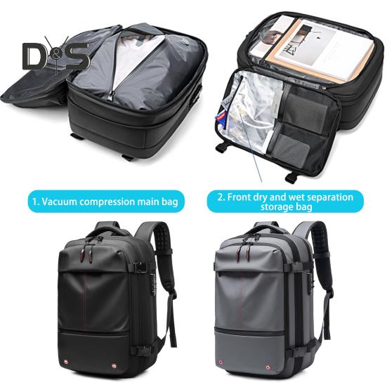 60л Vacpack рюкзак водонепроницаемый антивор воздушный вакуумный компрессионный дорожный рюкзак с электрическим насосом для путешественников