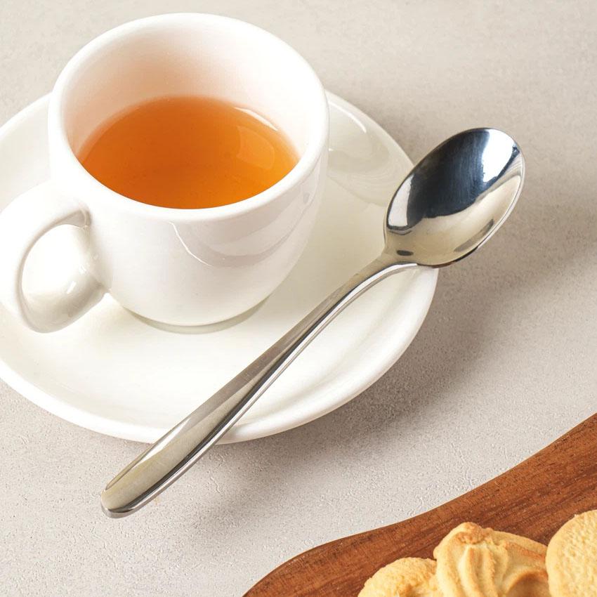 Premium 304 All-Stainless Steel Tea Spoon (14cm) Silver