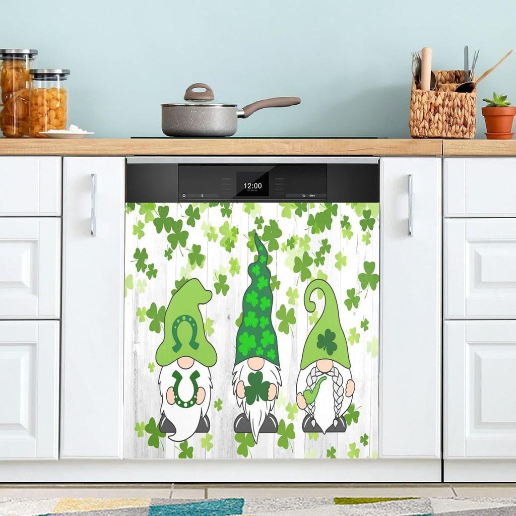 Кофейные темы Дизайн кафе Посудомоечная машина Магнит Чехол Магнитная наклейка Крышка дверной панели посудомоечной машины Магнит для холодильника Лист с наклейками Декор для кухни