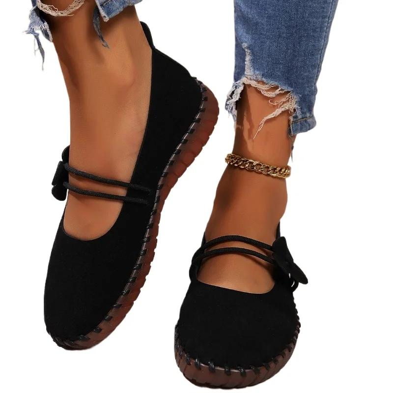 Мода 2024 года, брендовая женская обувь, большие размеры, женская обувь на плоской подошве, модная повседневная обувь на плоской подошве с цветочным принтом, горячая распродажа, круглый носок, легкие туфли на плоской подошве, низкие каблуки, Zapatos