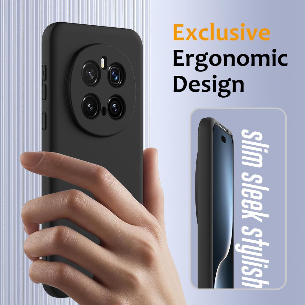 Чехол для Honor Magic7 Pro 5G, совместимый с MagSafe, противоударный чехол для телефона из жидкого силикона