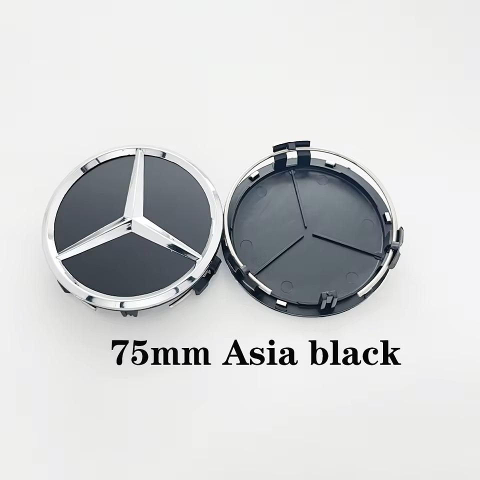 2025 Hot For Benz 4pcs Automotive Wheel Hub Center Cover Badge Modification Accessories Suitable for Mercedes Benz A C GLC GLA W