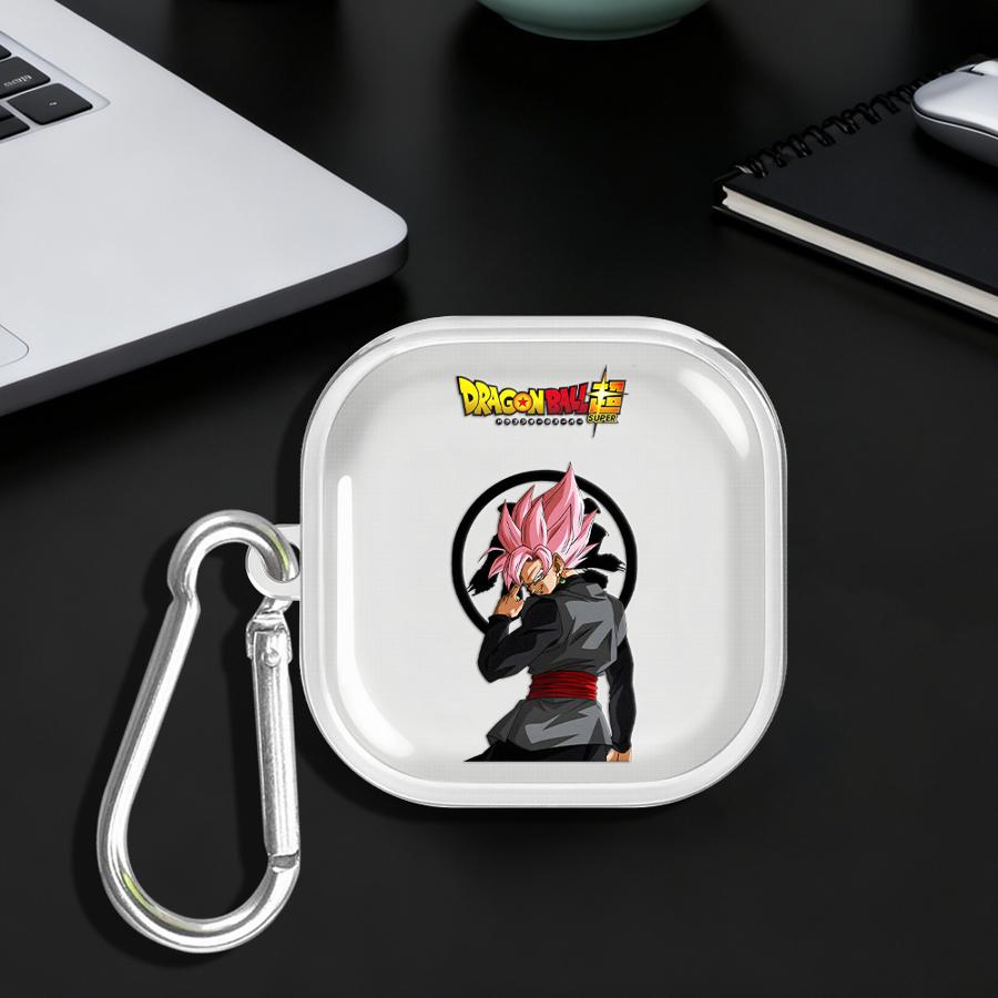 Clear Earphone Cases Cover With Hook Case For Samsung Galaxy Buds 3Pro Live 2Pro 4Pro 3 FE 2 4 Pro Dragon Ball Goku
