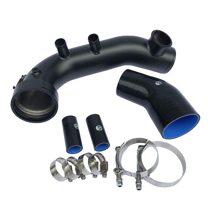IntakeTurbo Charge Pipe Cooling Kit For BMW N55 N54 E82 E88 E90 E92 E93135i 335i 335Xi 335is with BOV Adapter