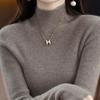 Женский кашемировый свитер Ordos с полувысоким воротником - Тонкий осенне-зимний шерстяной слой