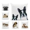 Golden Shih Tzu Pillow Rabbit Cat Pillow Cover Pug Boxer Pillow Cover French Bulldog Cute Dog Pillow Cushion Cover
