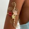 Vintage Arm Cuff Floral Open Arm Bangle Exquisite Arm Ring  Party
