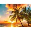 5D полная квадратная алмазная живопись Приморский комплект со стразами комплект для алмазной вышивки пейзаж кокосовая пальма ремесло настенное искусство