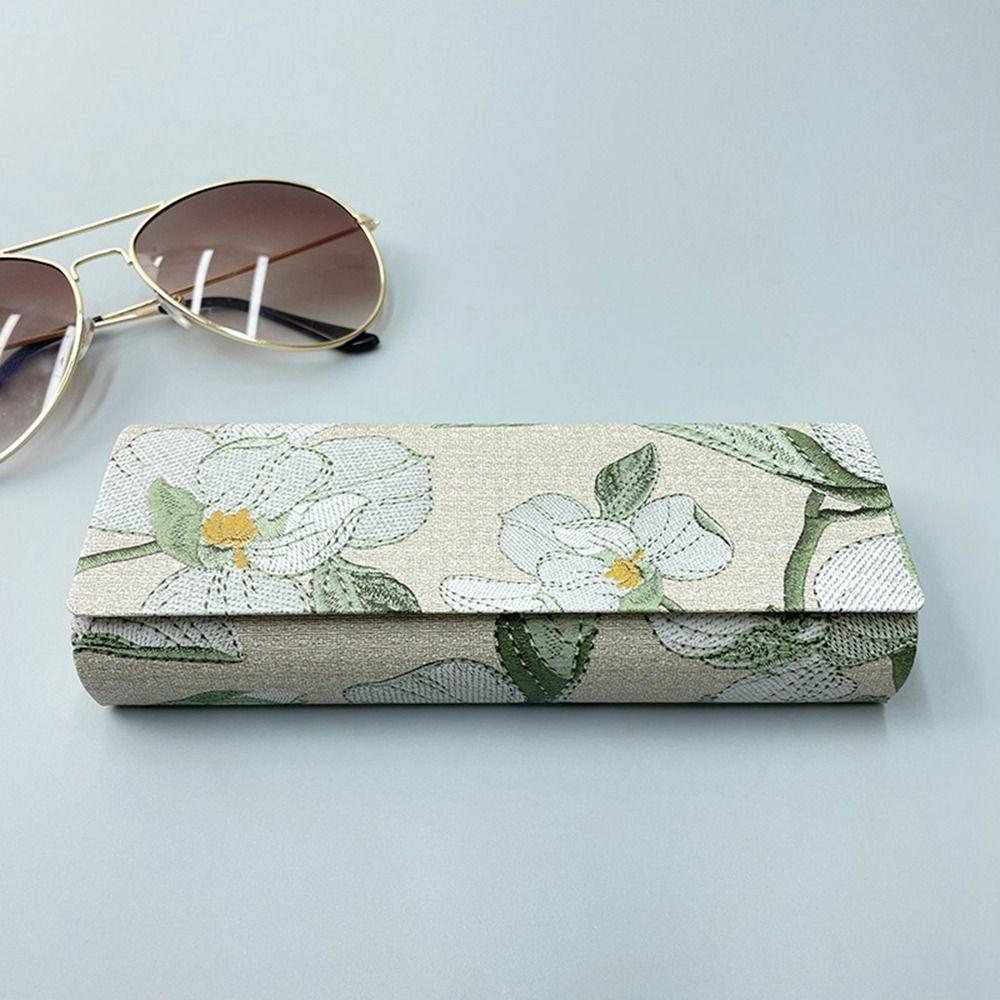 PU Leather Printing Glasses Case Flower Eyeglasses Holder Simple Printed PU Sunglasses Box Daily
