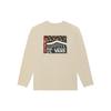 Vans Футболка с круглым вырезом и длинными рукавами, бежевый цвет, унисекс VN0A7YJK2N1