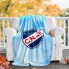 1pc Club Nacional de Football Theme Blanket - Digital Print, Polyester, Cozy for All Seasons, Perfect for Outdoor, and Travel